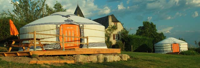 Les Jardins de la Borie Location Yourte Aveyron